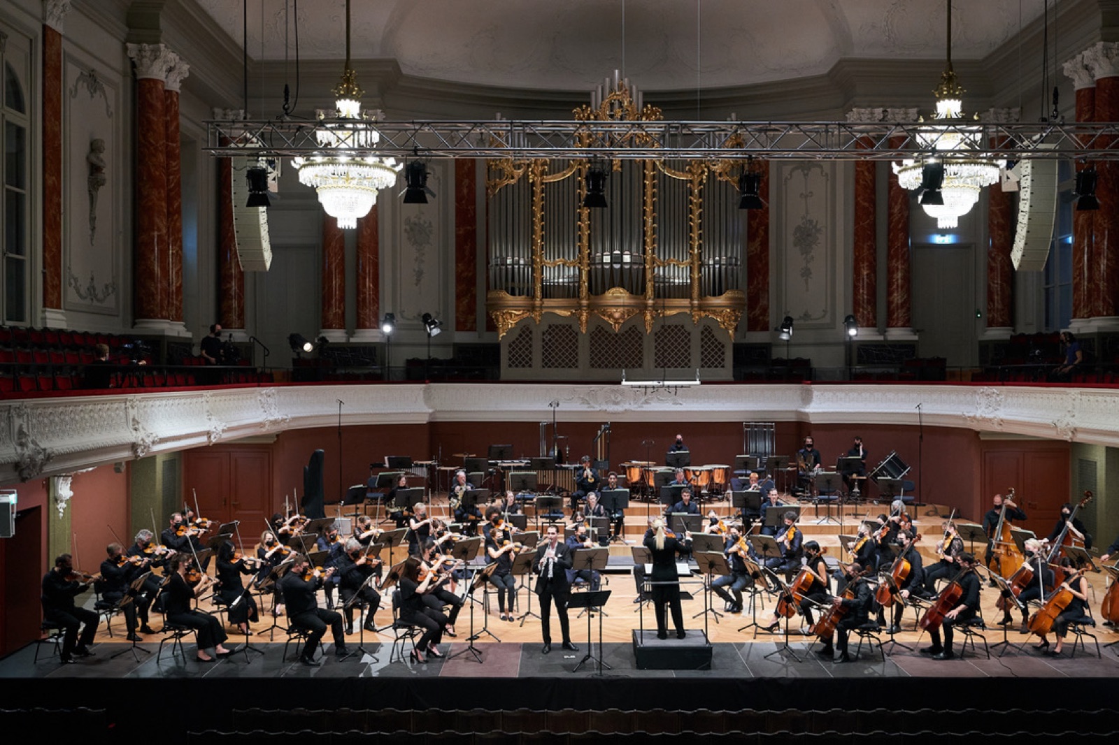 Sala de conciertos con órgano del Stadtcasino de Basilea